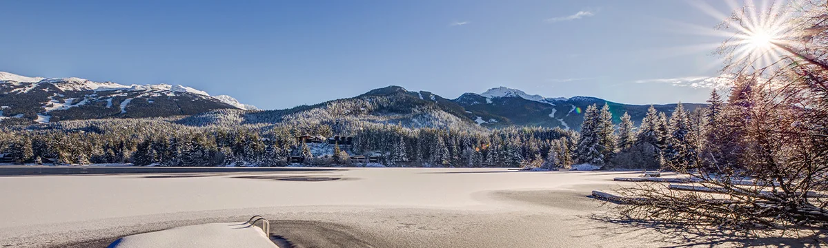 Alta Lake in the winter